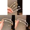 Minimalist Zircon Pearl Double Layer Bracelets For Women With Geometric Design