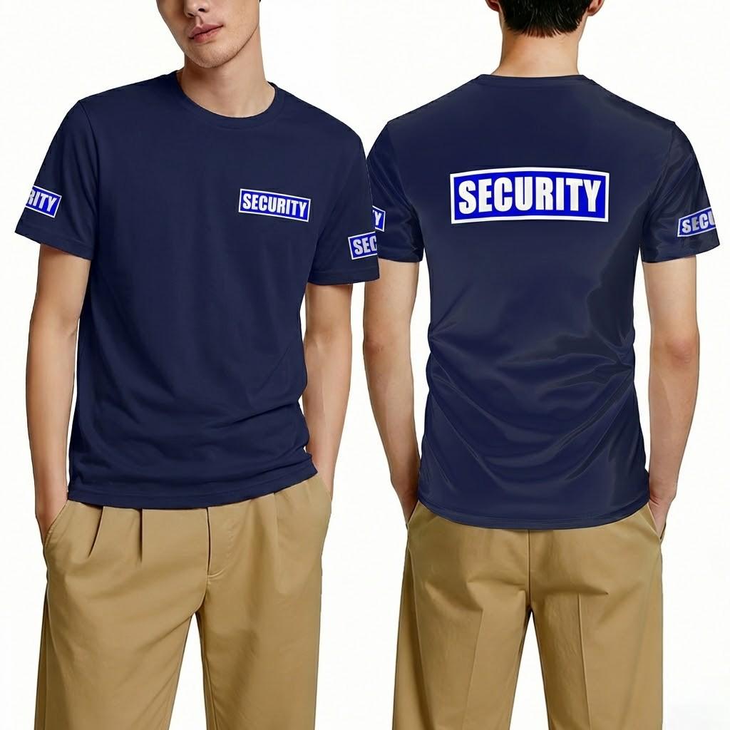 Classic Security Guard Uniform Bodyguard Professional Work O-Neck Tees Men's Lightweight Breathable Casual Short Sleeve T-Shirts