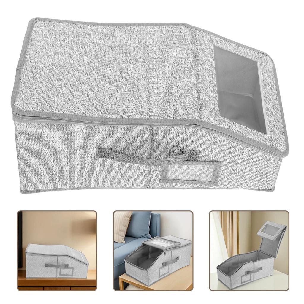 Stackable Hat Container Ventilated Cap Organizer Baseball Cap Organizer with Transparent Window Dust-proof Hat Storage for Caps