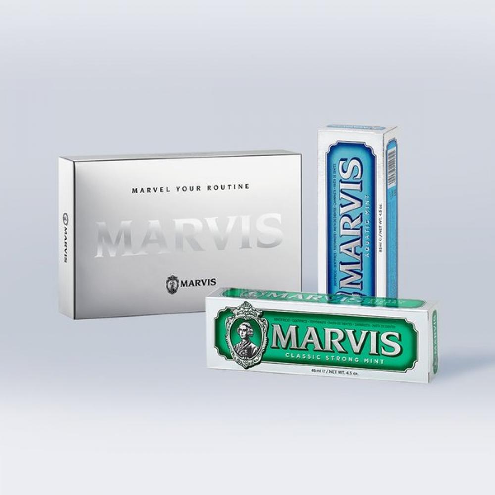 Marvis Toothpaste Gift Set Classic + Aqua