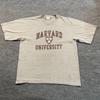 Vintage 90er Jahre Harvard University T-Shirt XL 23x28 Grau Arch Schriftzug
