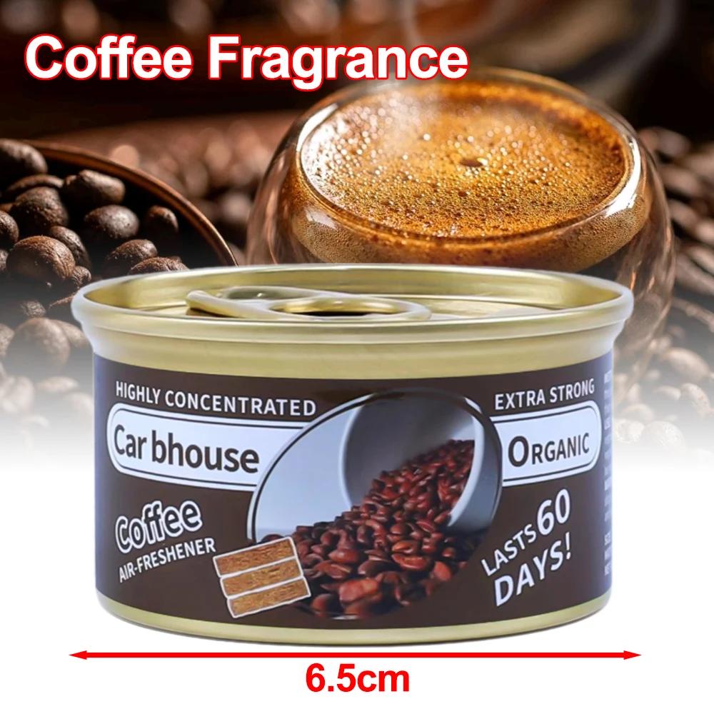 Car Air Fresheners Car Flavoring Perfume Canned Wood Blocks Coffee Flavor Long-Lasting Auto Aromatherapy Car Deodorant Supplies