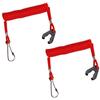 CARSEND Boat Rope, Spring Rope, Switch Key, Multi-purpose, Nautical Floatable, Block Outboard Power/Ignition - Set of 2