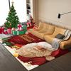 Christmas Carpet Cartooon Santa Claus Bedroom Bedside Living Room Sofa Area Rug Large Size Anti-slip Floor Mat Entrance Doormat