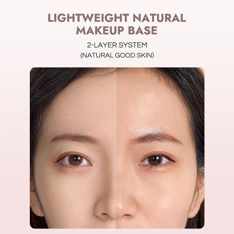 GECOMO Small Powder Bottle Liquid Foundation Soft Mist Long-lasting Makeup Does Not Come Off Moisturizing Concealer Waterproof