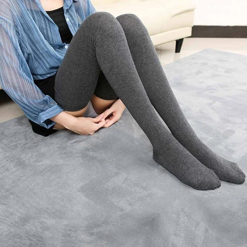 Women Cotton Thigh High Over The Knee Stockings Ladies Girls Long Stocking Sexy High Sock Autumn and Winter Warm Knee Socks