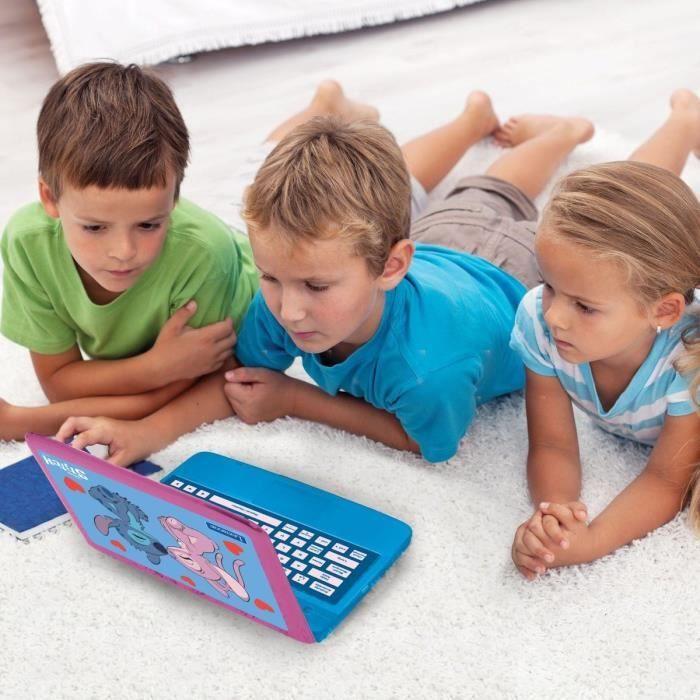 EXKLUZIVNÍ vzdělávací bilingvální počítač Stitch a Angel – 124 aktivit (Francouzština-Angličtina)