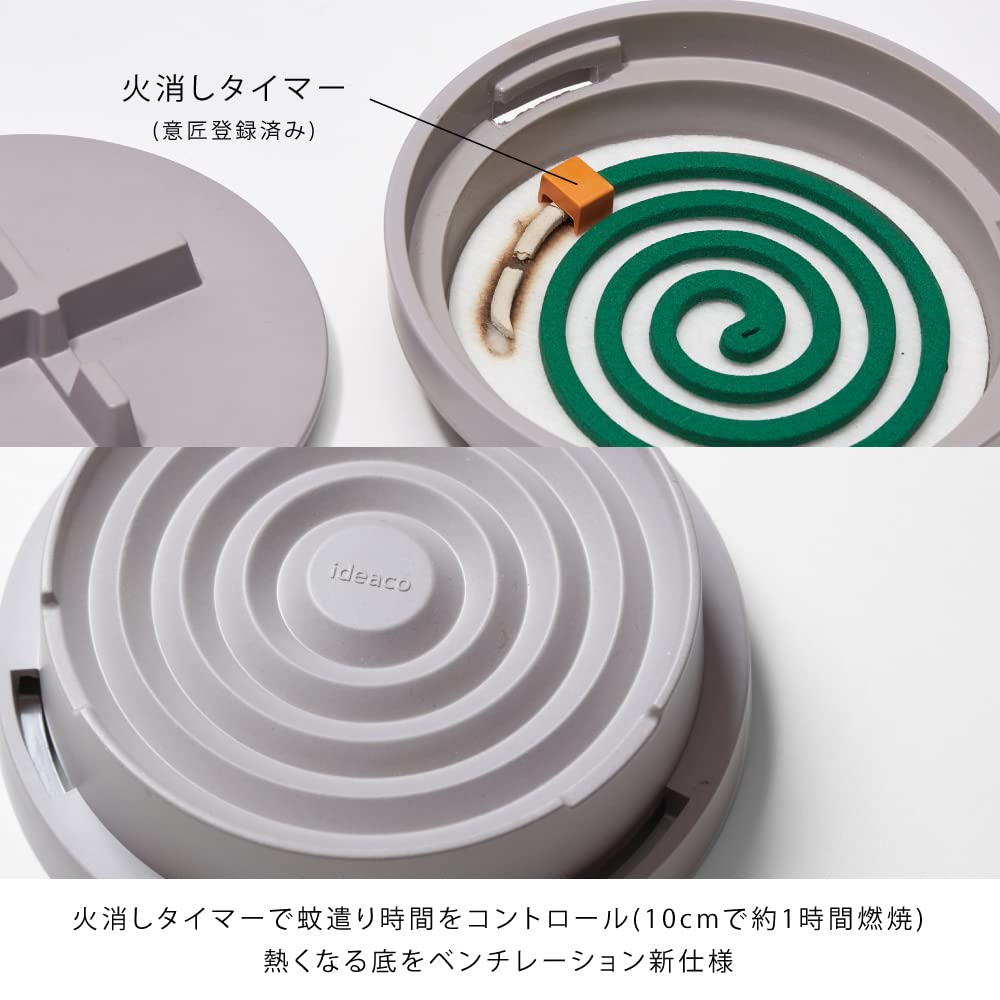 ideaco Mosquito Coil Holder, Moss Green, Manhole