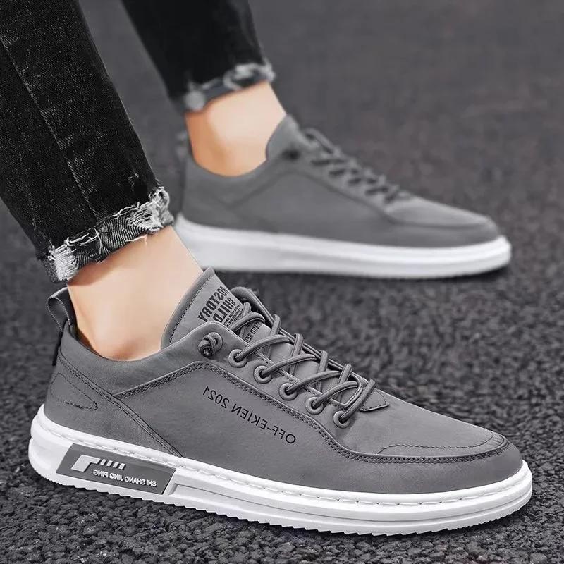 

Brand Quality Men Shoes Breathable Men s Casual Shoes Trendy All-match 44 сірий колір