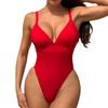 1011 new European and American suspender fashion backless one-piece swimsuit women cover meat and look thin bikini beach swimsuit