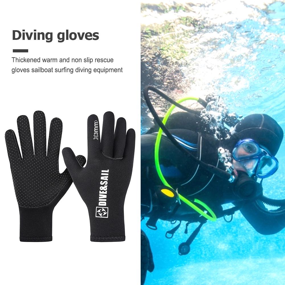 AUAUY Wetsuit Gloves, 3mm Neoprene Swimming Gloves, Thermal Anti-slip Diving Gloves, Scuba Gloves With Adjustable Wrist Strap For Scuba Diving Snorkeling Surfing Paddling Kayaking Swimming (A-L