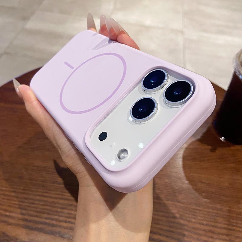 For IPhone 16 17 Air 12 13 14 15 Pro Max 16 Plus Shockproof Cover Luxury Liquid Silicone Magnetic Wireless Charge Phone Case