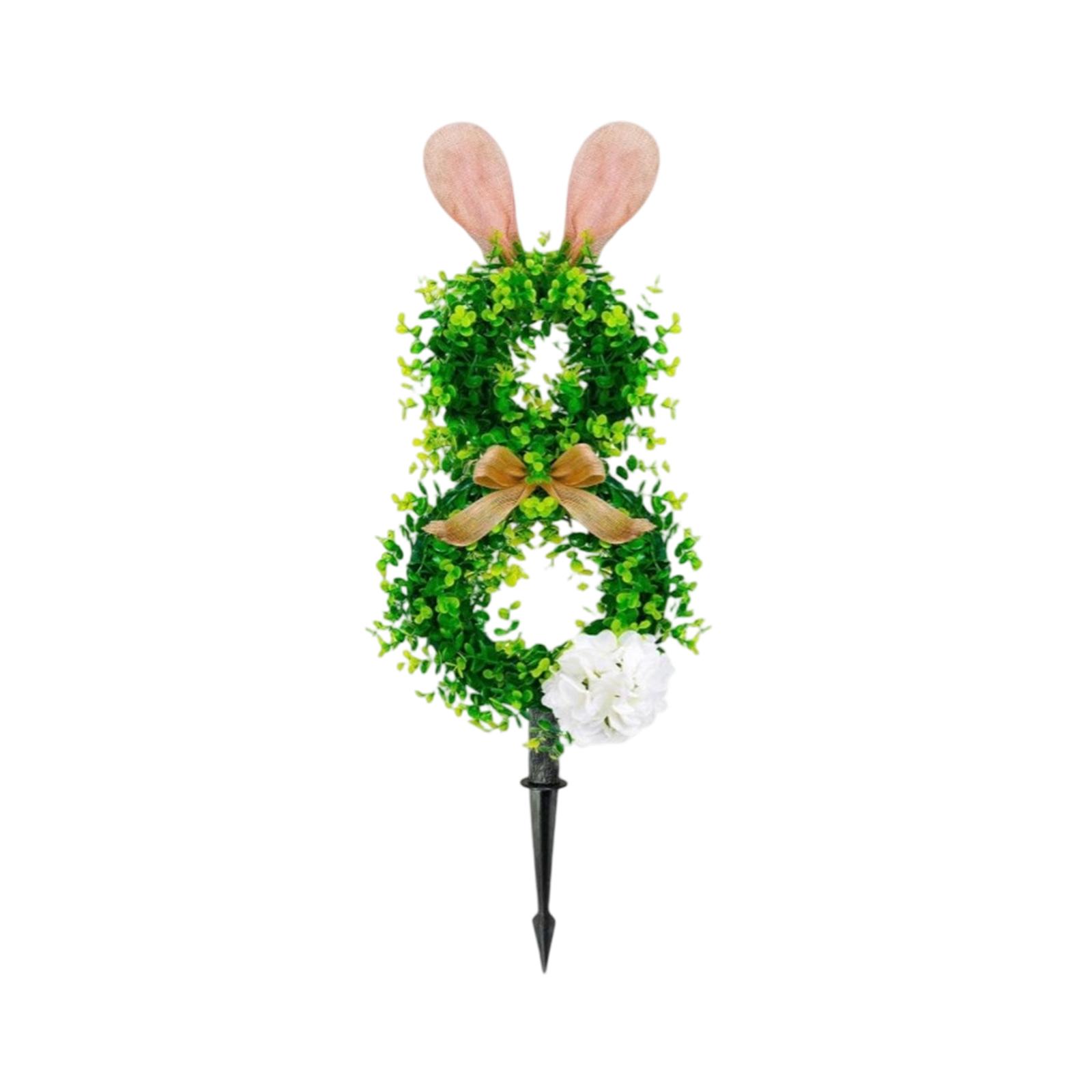 

Simulated Green Plants, Rabbits, Boxwood, Green Plants, Bows, Decorative Artificial Plants One Size