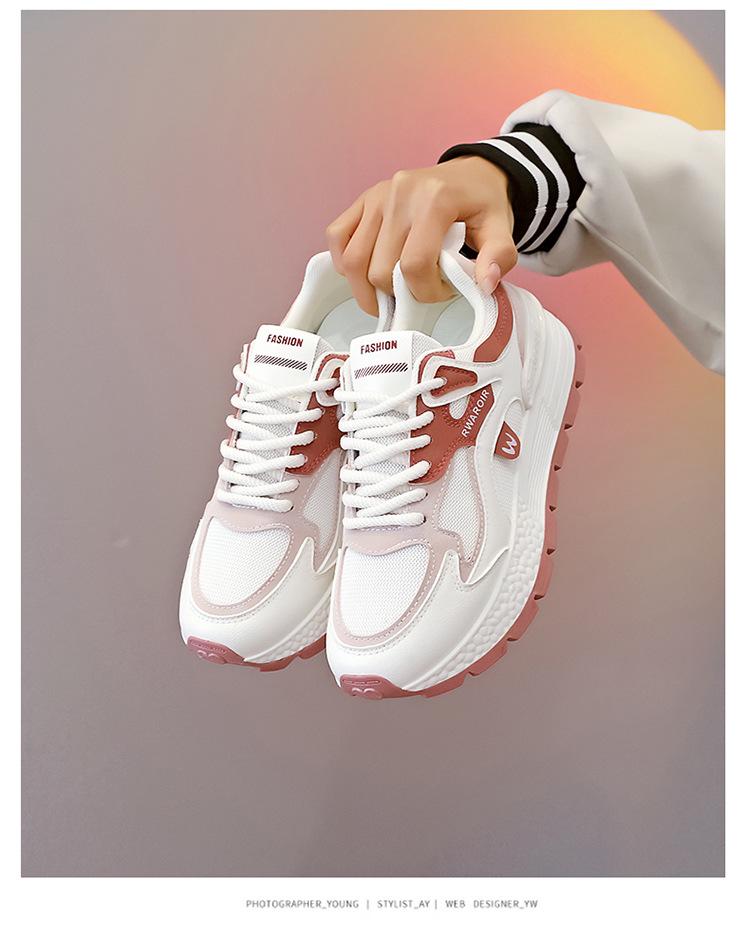2025 Spring Women's Height-Increasing Versatile Dad Sneakers - Street Style Casual Sports (AD8802-1)