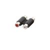 RCA Straight Dual 2 Head Phono Coupler AV Female Adapter RCA Phono Twin Coupler
