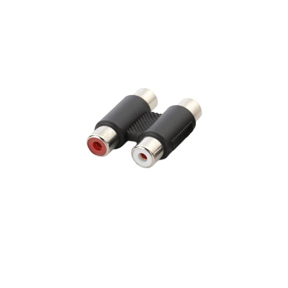 RCA Straight Dual 2 Head Phono Coupler AV Female Adapter RCA Phono Twin Coupler