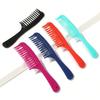 1pcs Double Row Tooth Massage Comb, Plastic Smooth Hair Comb, Dual Use Hairdressing Tool For Dry And Wet Hair, Non Damaging Hair Styling Comb