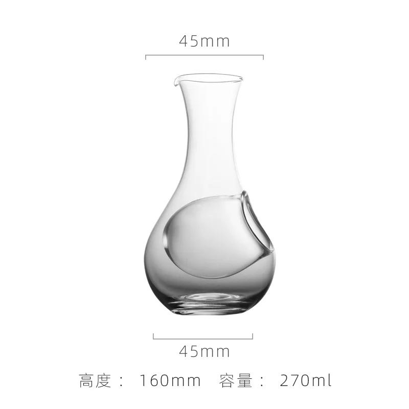 Japanese Glass Liquor Pot Sake Dispenser Glass Soju Baijiu Sake Jug Creative Ice House Wine Hip Flask Barware For Whiskey Vodka