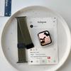 Nylon Magnetic Band for Apple Watch 45mm 41mm 44 40mm Series 10 46mm 42mm Soft Bracelet for IWatch Ultra 49mm 9 7 8 6 5 4 Strap