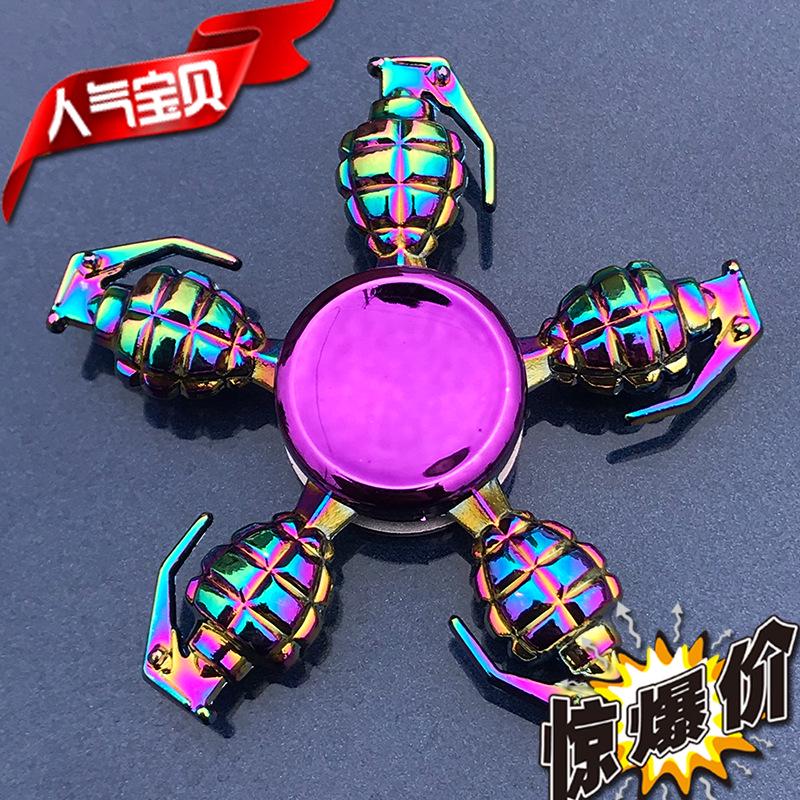 

Разноцветный сплав фингер спиннер ручная игрушка - гироскоп для снятия стресса