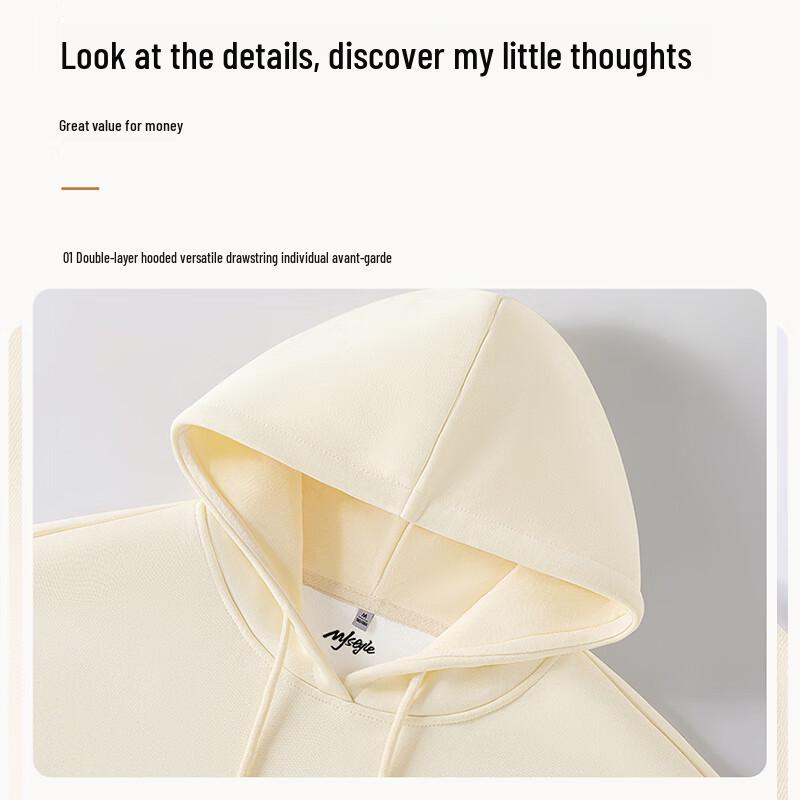 MJ STYLE Women's Drawstring Hooded Fleece Sweatshirt