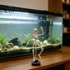 Decorazione per Acquario Festa di Halloween Scheletro Dinamico Decorazione Acquario, Ornamento Danzante Azionato ad Aria Accessorio, Paesaggio Subacqueo Spettrale per
