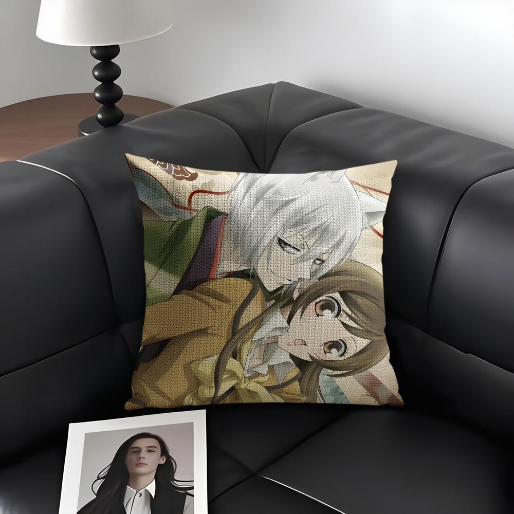 KKamisama HajimemashitaA AnimeCushion Cover Natural Linen Organic Fabric DoubleSided Printing Sofa Home Decor Gift Pillow Case