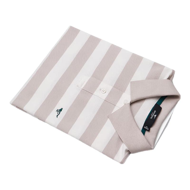 Septwolves Men s Cooling Antibacterial Striped Polo T-Shirt 180/96A