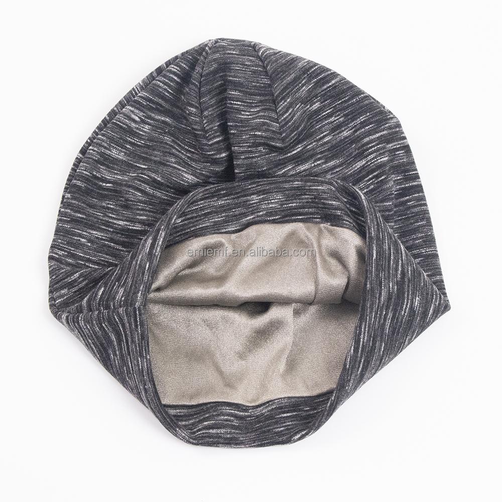 RFID SHIELDING 100% Silver Fibre Fabric Made EMF Blocking Cap Shielding Beanie Hats чёрный