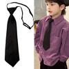Soft Stretchable Kids Necktie Flexible Adjustment School Occasion Neck Tie For Children Uniform and Everyday Wear
