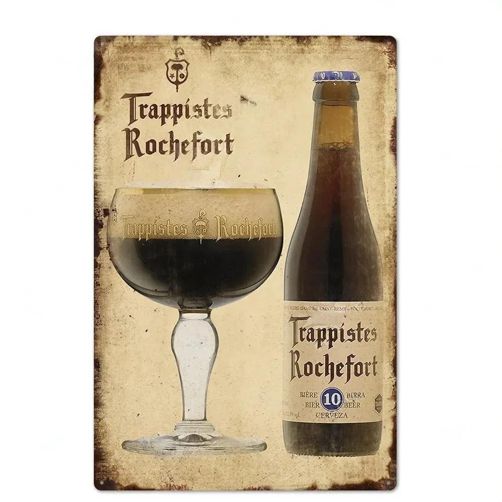 Vintage Beer Brand Sign Metal Tin Plaque Metal Poster Decorative Plaque Home Decor Man Cave Bar Pub Workshop Wall Decoration