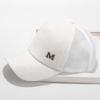 Hat Women's Spring Summer Versatile M Letter Label Cap Back Net Fashion Sunshade Sunscreen Cap Baseball Cap Tide