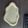 Minimalist Electroplated White & Silver Jewelry Storage Tray