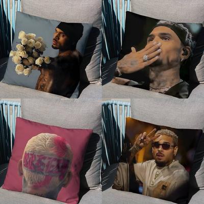 Residuals It Depends Chris Brown Pillow Case Antidustmite Pillowcase Invisible Zipper Silky Short Plush Sofa Cushion Cover