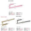 Stainless Steel Extended Kitchen Paper Roll Holder With Wallmount Design For Bathroom Decor