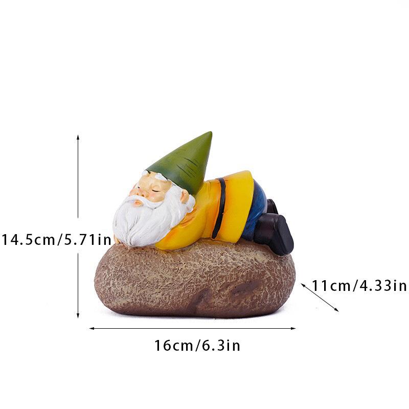 

1Pcs Outdoor Solar Light Goblin Garden Resin Crafts Landscape Ornaments Atmosphere Home Exquisite Cute Gardening