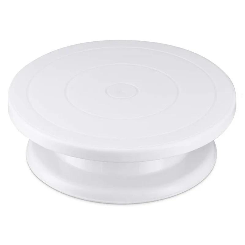 Cake Turntable Plastic Piping Table Ceramic Turntable Piping Multifunctional Workbench Baking Practical Non Slip Utensils Tools