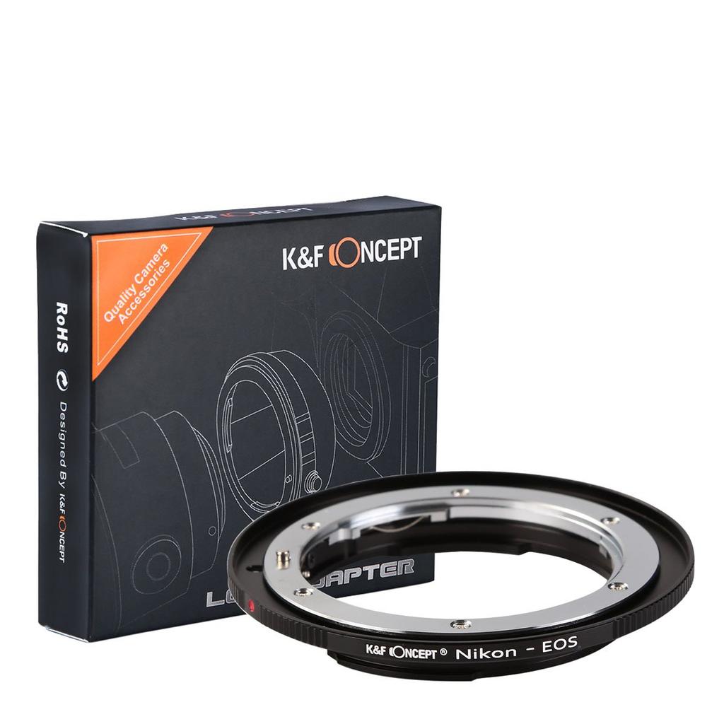 Concept Mount Adapter F Lens To Canon To K&F (Nikon EF) F-Mount EF-Mount (KF-NFEF)