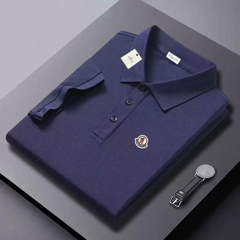 

STORN Новая мужская повседневная модная рубашка-поло с коротким рукавом и воротником, дышащая и удобная, универсальная летняя футболка L