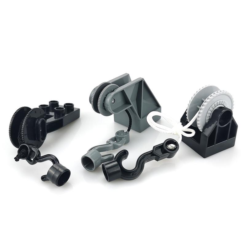 Creativitate blocuri de construcții de dimensiuni mari accesorii mecanice cârlig scară cărămizi compatibile asambla jucării pentru copii