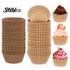 Greaseproof Muffin Paper Liners 200Pcs Cupcake Baking Cups Food Easy Release Cake Trays Grade BPA Free Non-stick Oil-proof