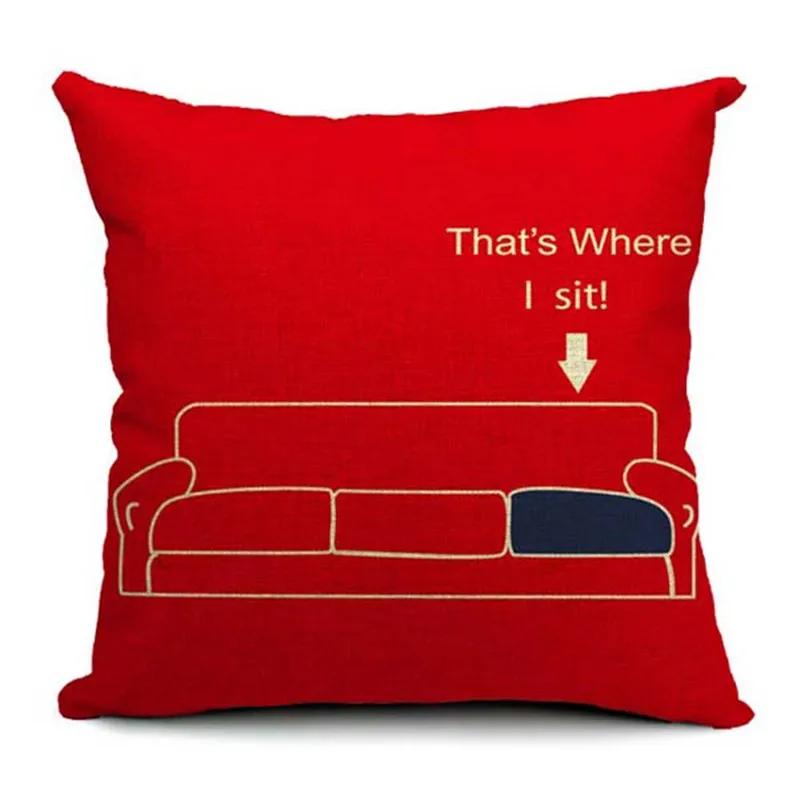 The Big Bang Theory Printed Cushion Cover Home Decorative Soft Pillow Case Cojines Decorativos Para Sofa Pillow Cover