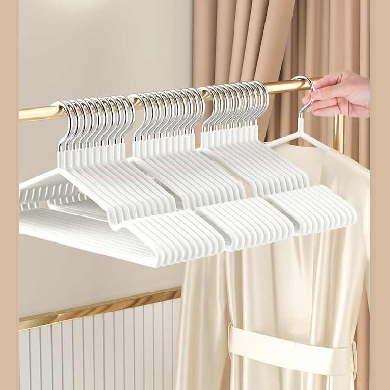Durable Plastic Hangers For Clothing With Non Slip Design And No Trace Features For Home Use