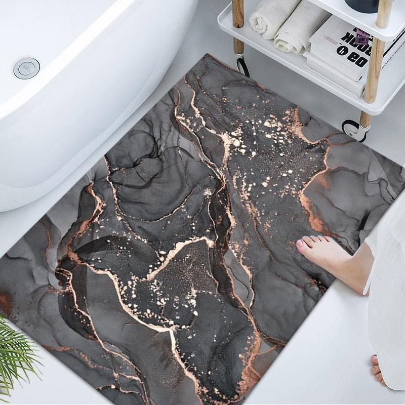Bathroom Floor Mat Toilet Carpet Absorbent Bathroom Door Mat Bathroom Door Mat