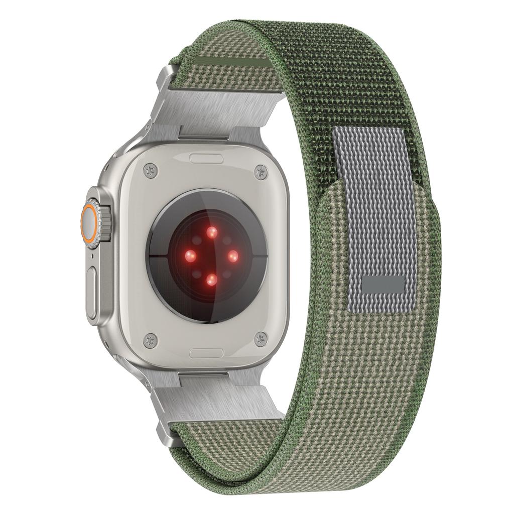 KALEBOL KLB-YJHHNL-001 Für Apple Watch 10 46mm/Ultra 2/Ultra 49mm/9 8 7 45mm/SE (2023) SE (2022) SE 6 5 4 44mm/3 2 1 42mm Nylon Uhrenarmband