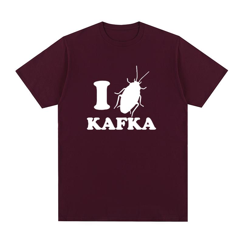 Koszulka I Love Franz Kafka Klasyczna Bawełniana Męska Koszulka Nowa KOSZULKA TSHIRT Damskie Topy