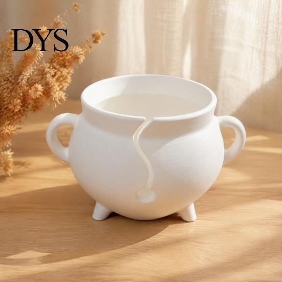Yarn Storage Bowl 3D Printed Bowl, Smooth Rotating Circular Knitting Tool for Crochet Accessory Gift Thread, Tangle Free Holder Weaving Supplies Dark