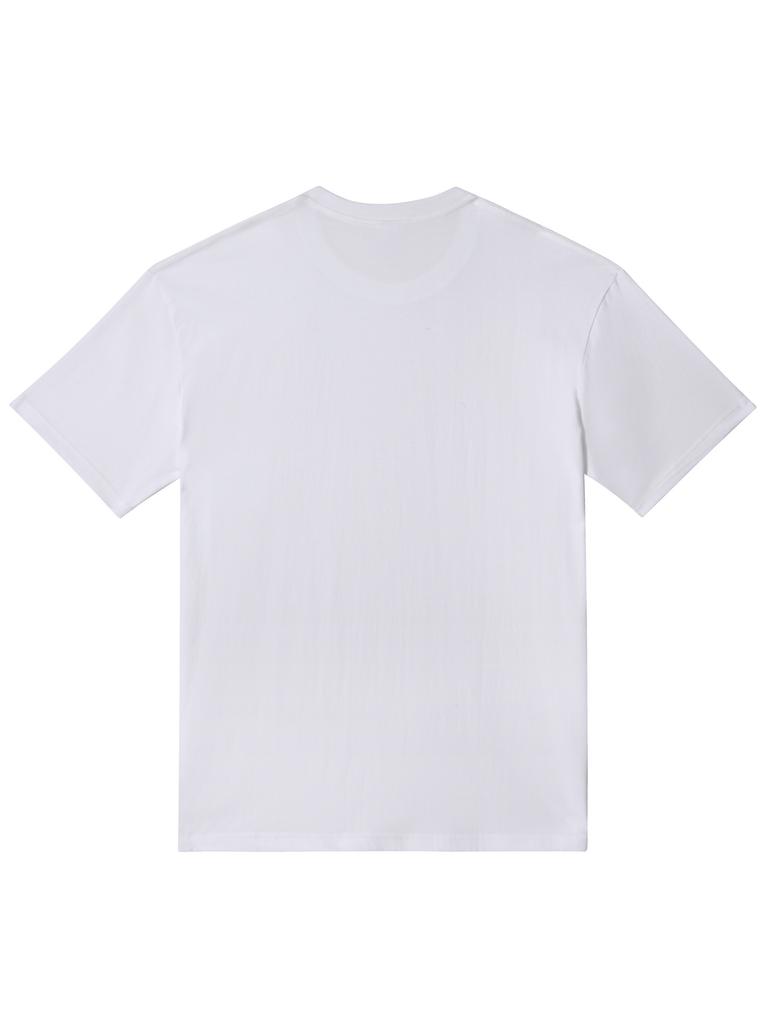 Men's summer 100% pure cotton fashionable casual loose sports bright rooster print round neck short sleeved T-shirt top