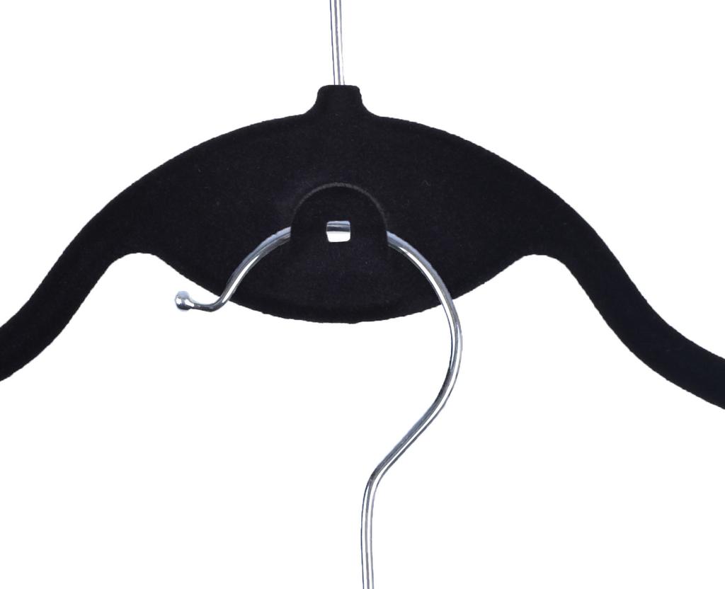 Velvet Hanger Roxi Set 20 Pieces Black