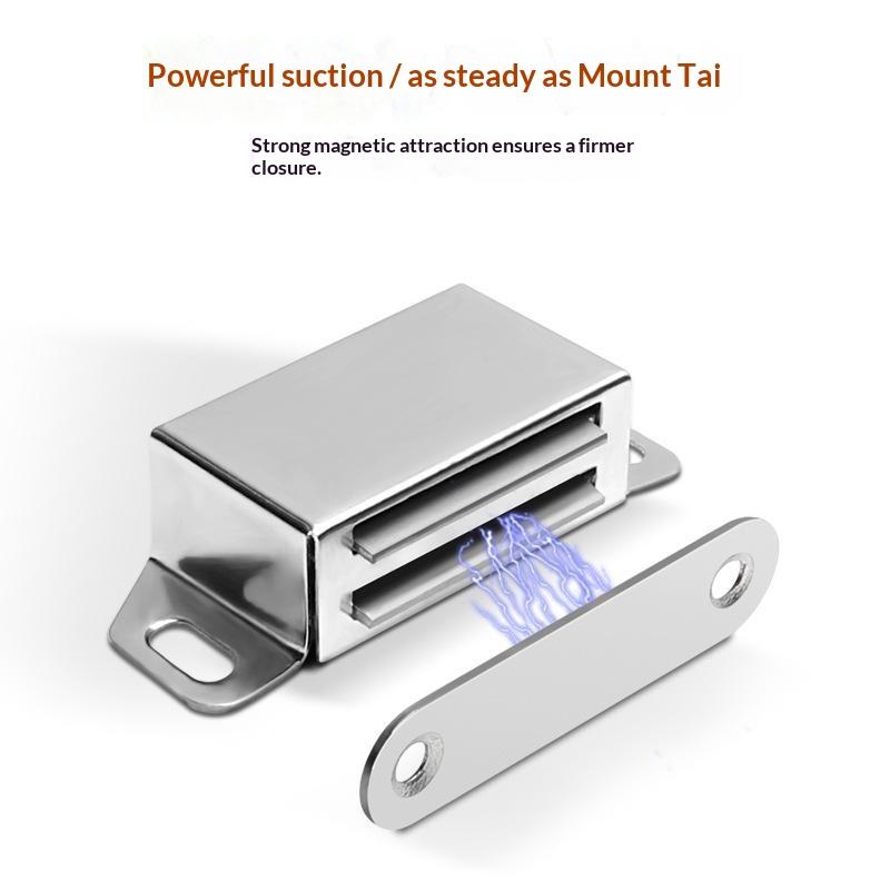 Magnetic Door Catch 10PCS Heavy Duty Stainless Steel Easy to Mount Strong Hold for Cabinet Drawer Closet Home Use